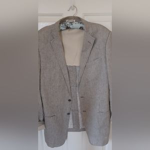Linen sport coat slim fit